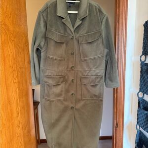 Women's Olive Long Coat